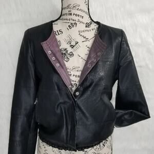 OCHNIK Vintage Genuine Leather Jacket Size Small